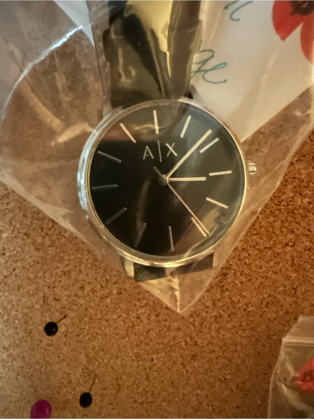 A/X Armani Exchange Black Dial Silver Case Men's Watch